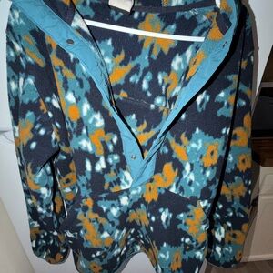 Men’s North Face Colorful Patterned Fleece Pullover